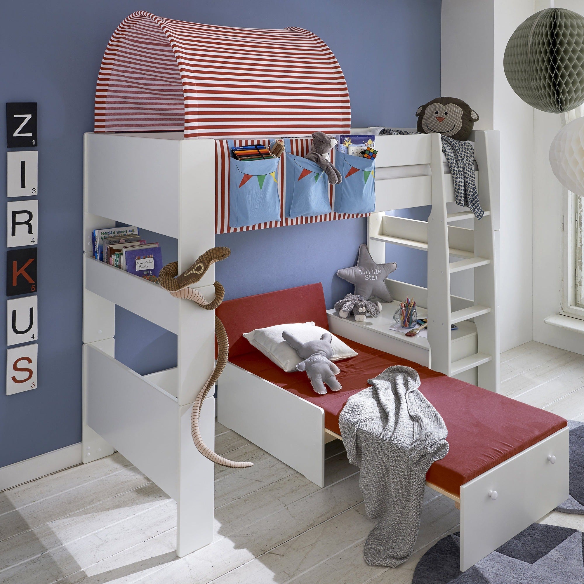 Steens for Kids Highsleeper in Off White