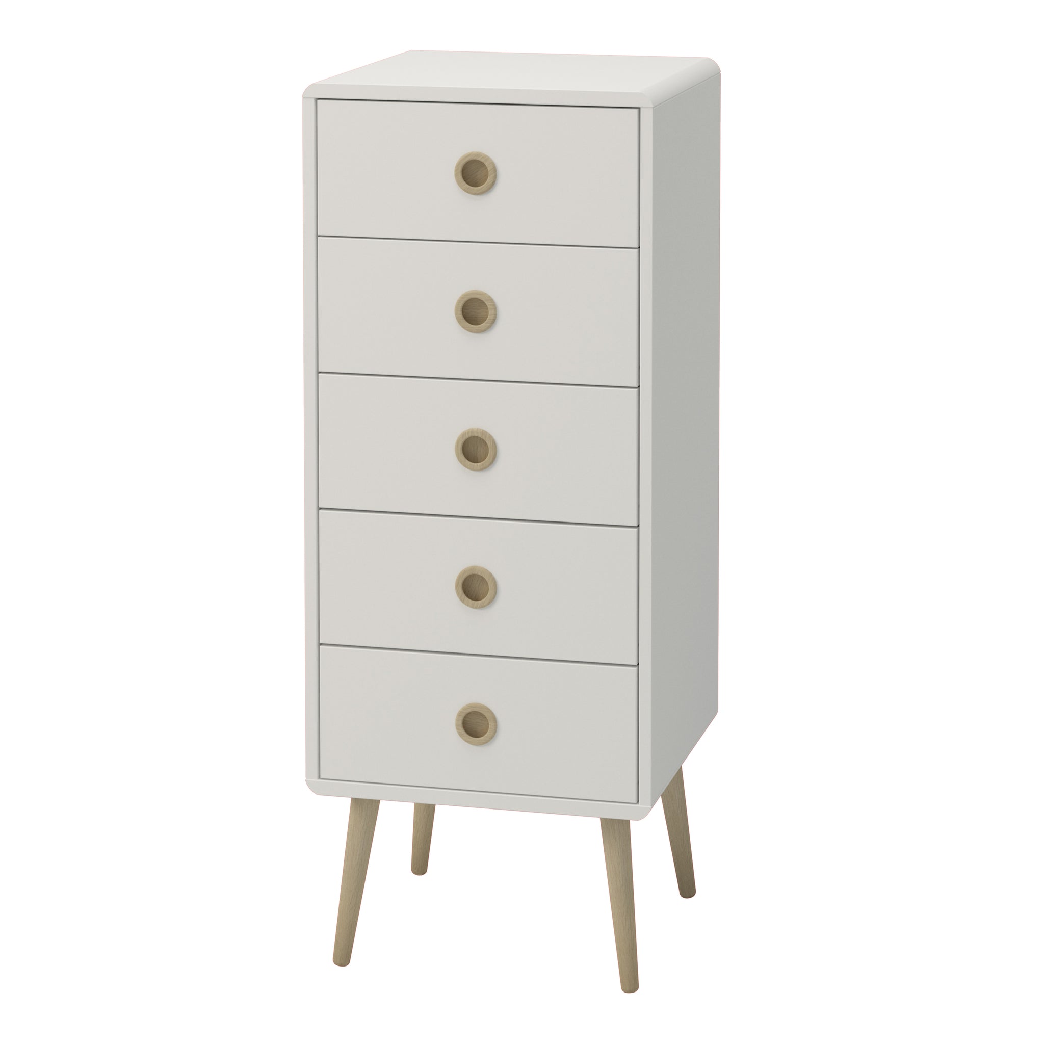 Soft Path5 Drawer Narrow Chest