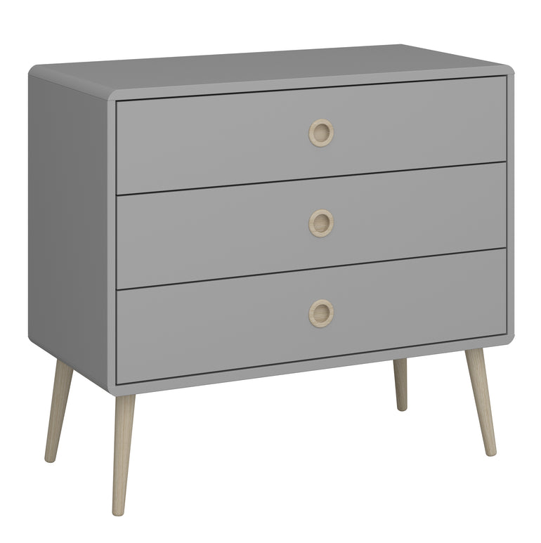 Soft Path3 Drawer Wide Chest