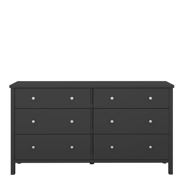 Tromso 3 + 3 Wide Chest Black