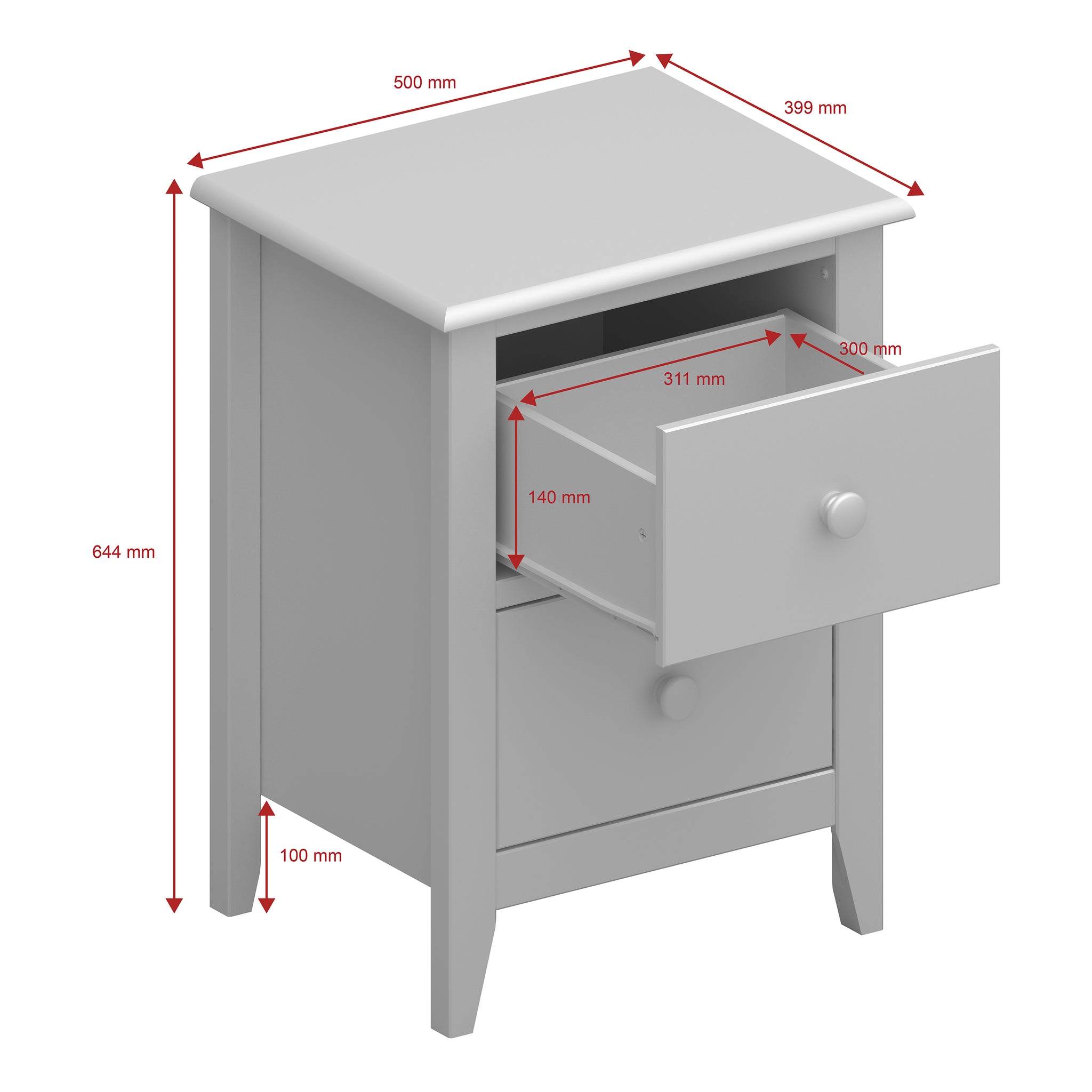 Charlton Night Stand Pine