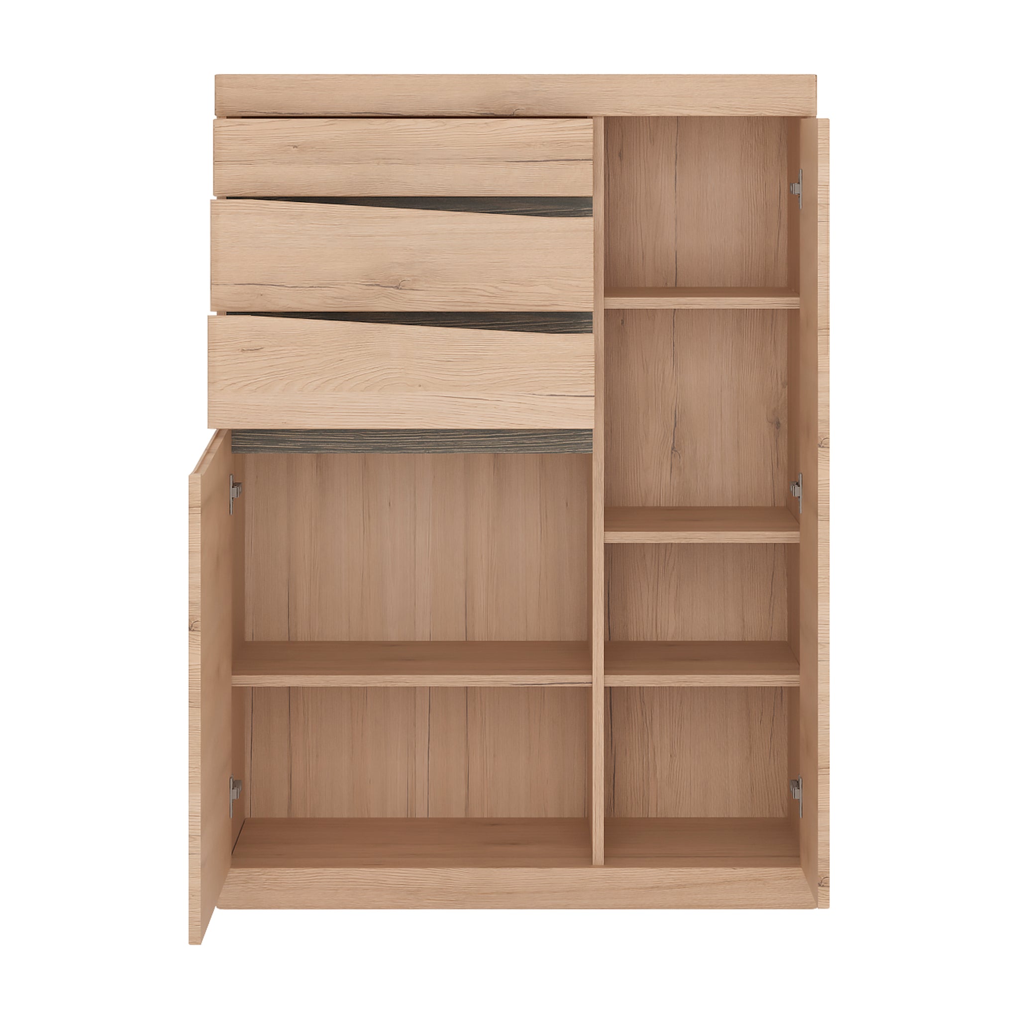 Notting hill 2 Door 3 Drawer Cabinet  in Oak