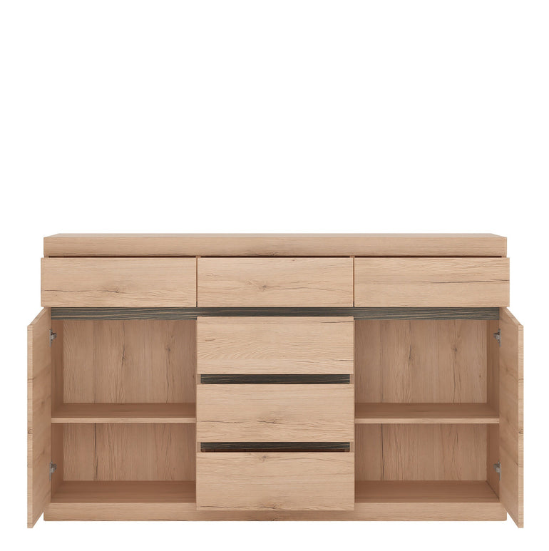 Notting hill Living 2 door 3+3 drawer sideboard in Oak