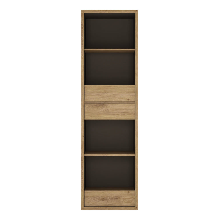 Shetland Tall Narrow 3 Drawer bookcase