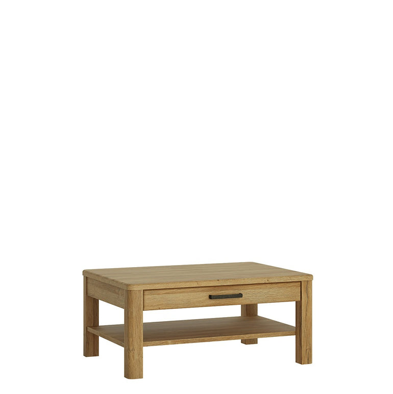 Drapery 1 drawer coffee table in Grandson Oak