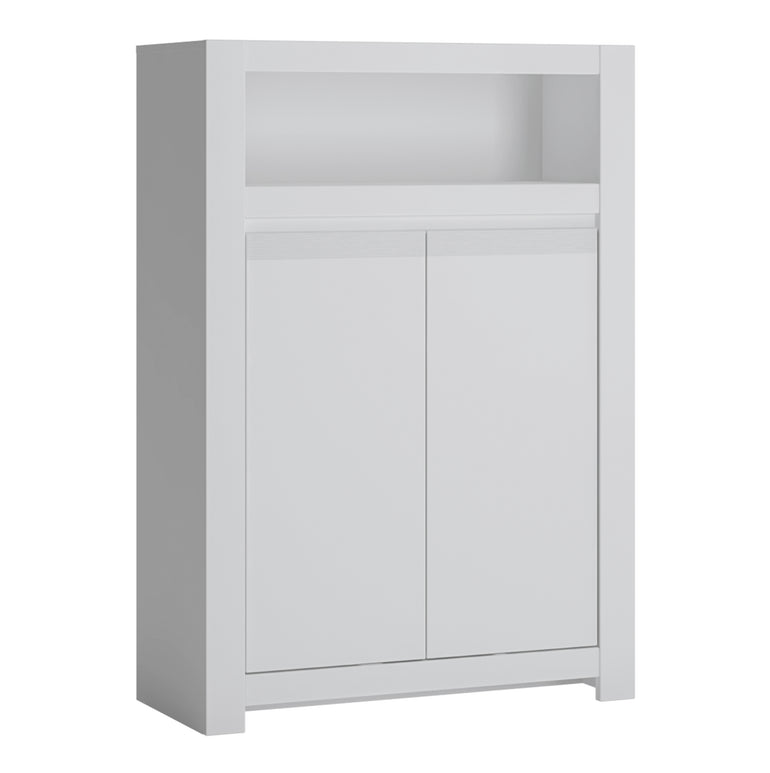 Novus 2 Door Cabinet in Alpine White