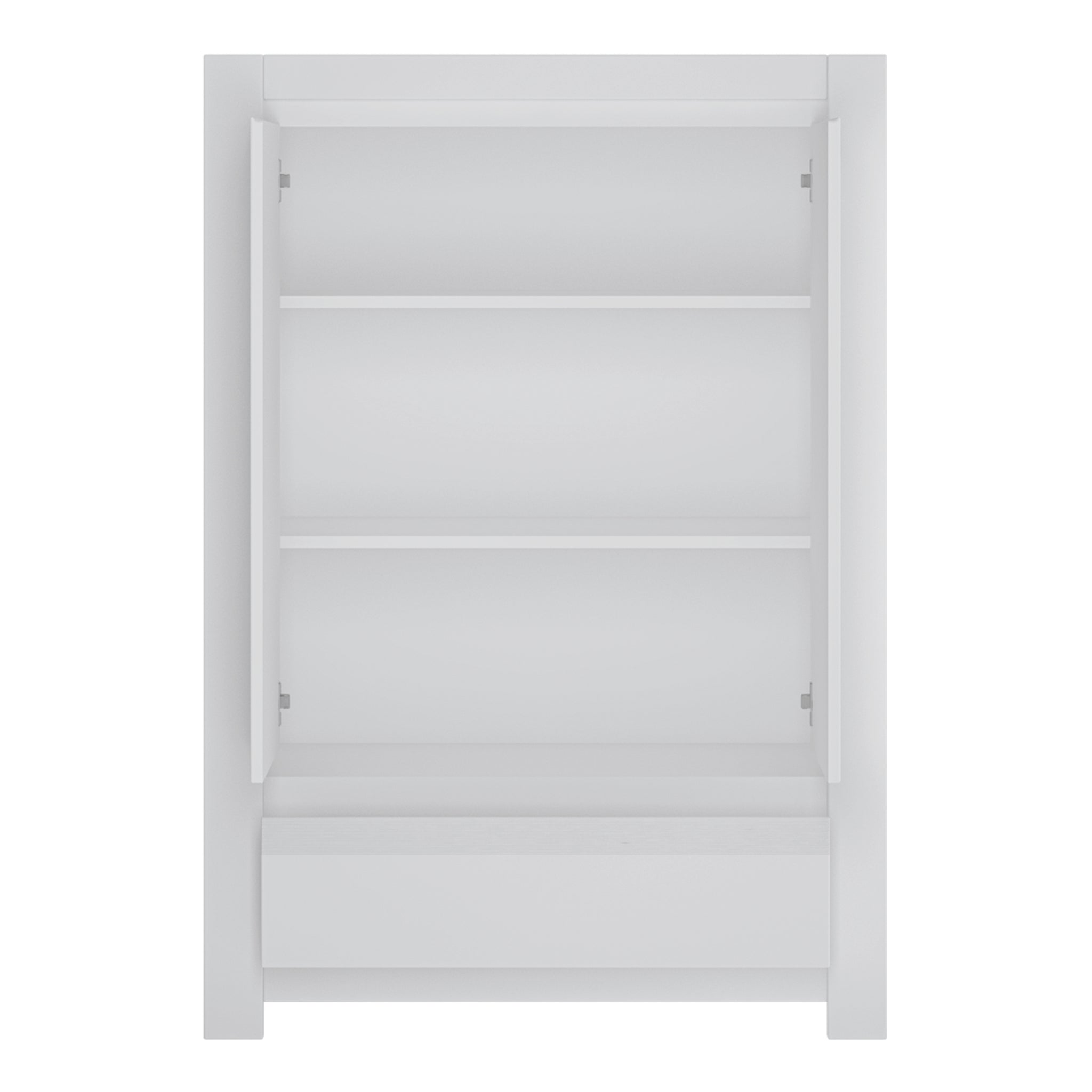 Novus 2 Door 1 Drawer Cabinet in Alpine White