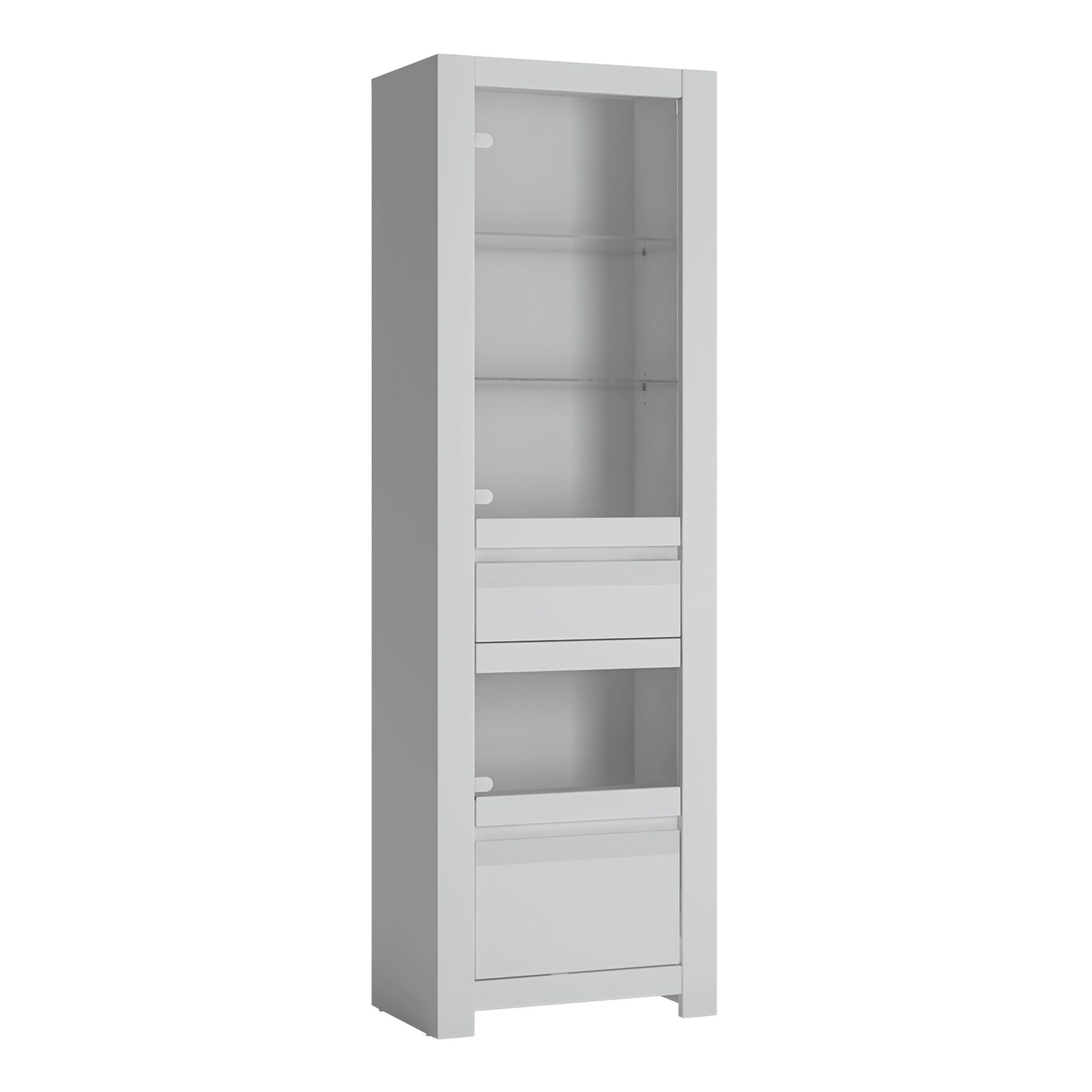 Novus Display Cabinet in Alpine White