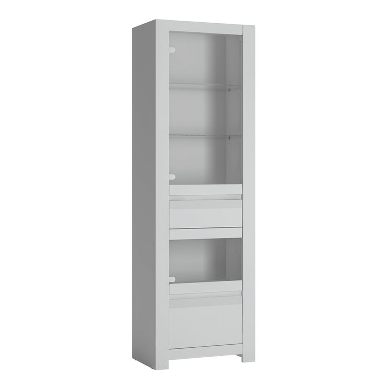 Novus Display Cabinet in Alpine White