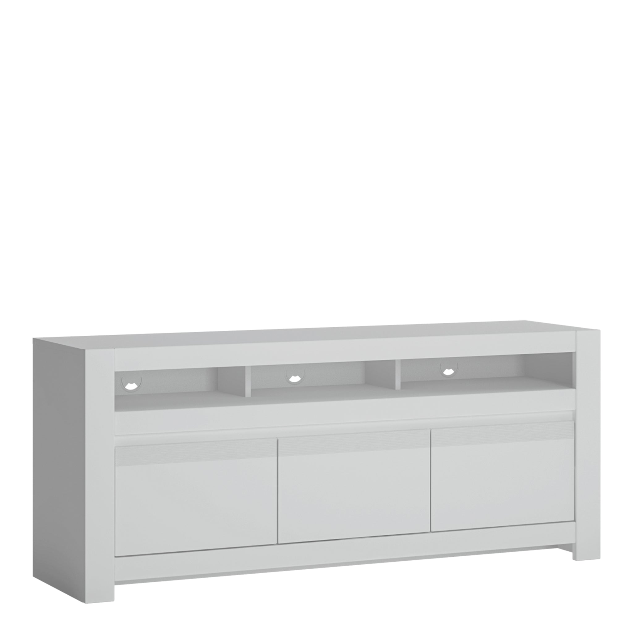 Novus 3 Door TV Cabinet in Alpine White