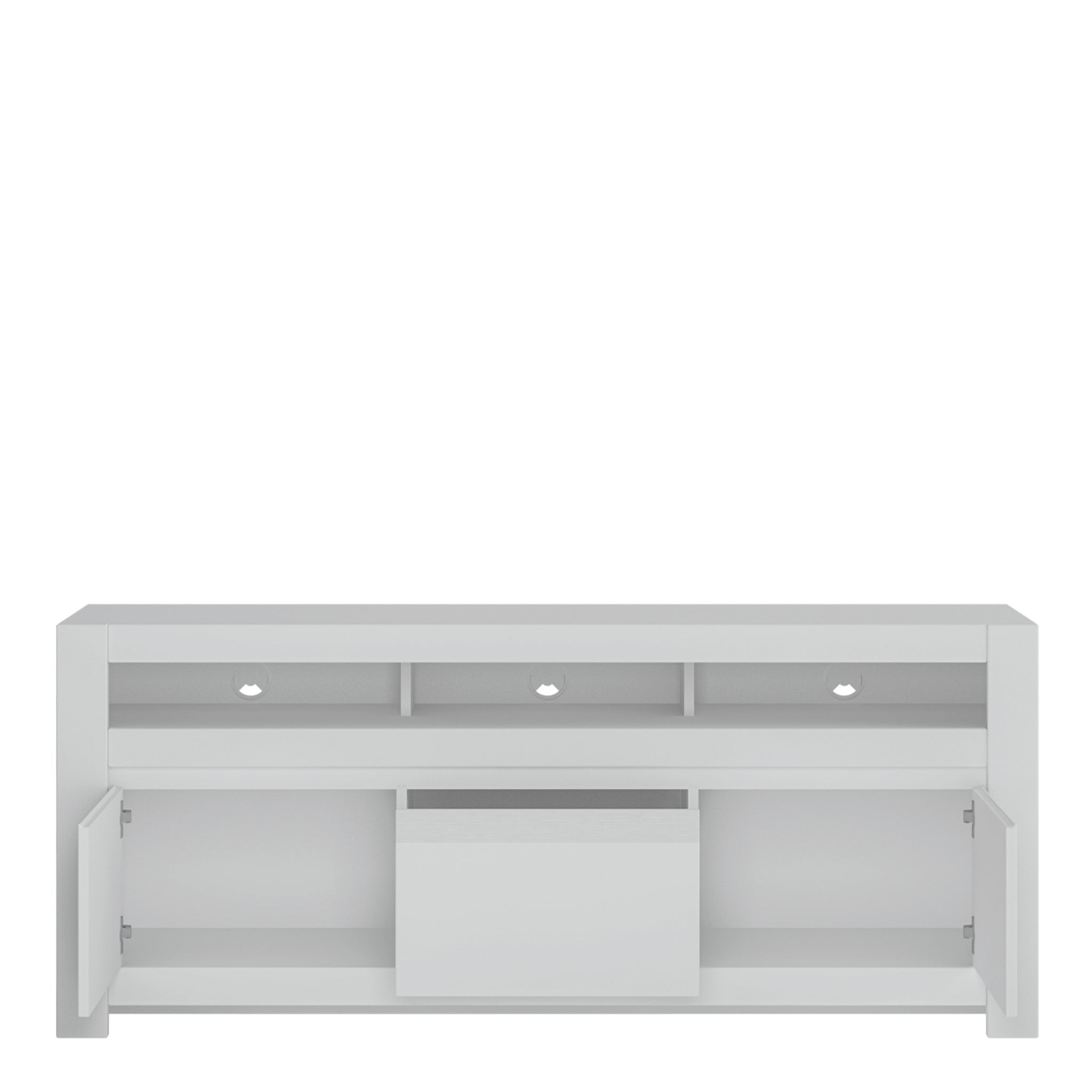 Novus 3 Door TV Cabinet in Alpine White