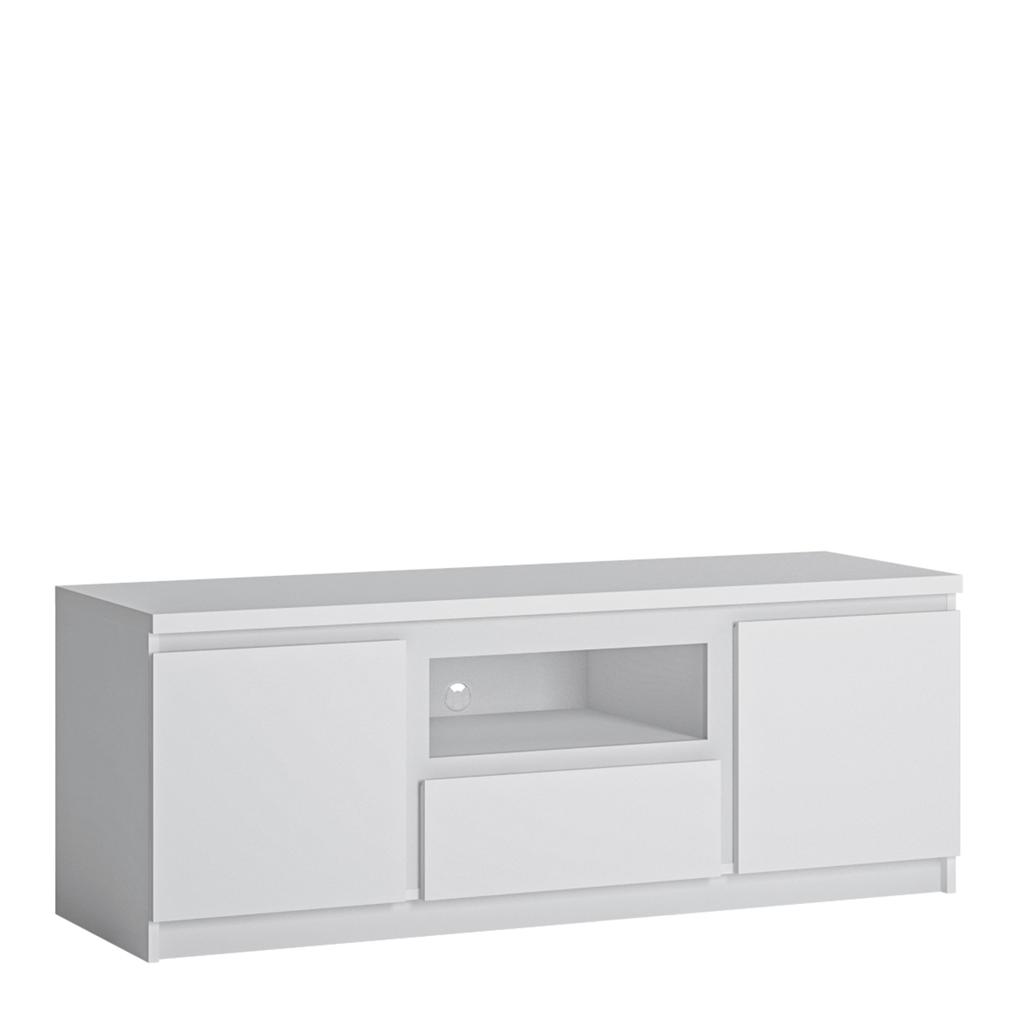 Friboi 2 door 1 drawer TV cabinet in White