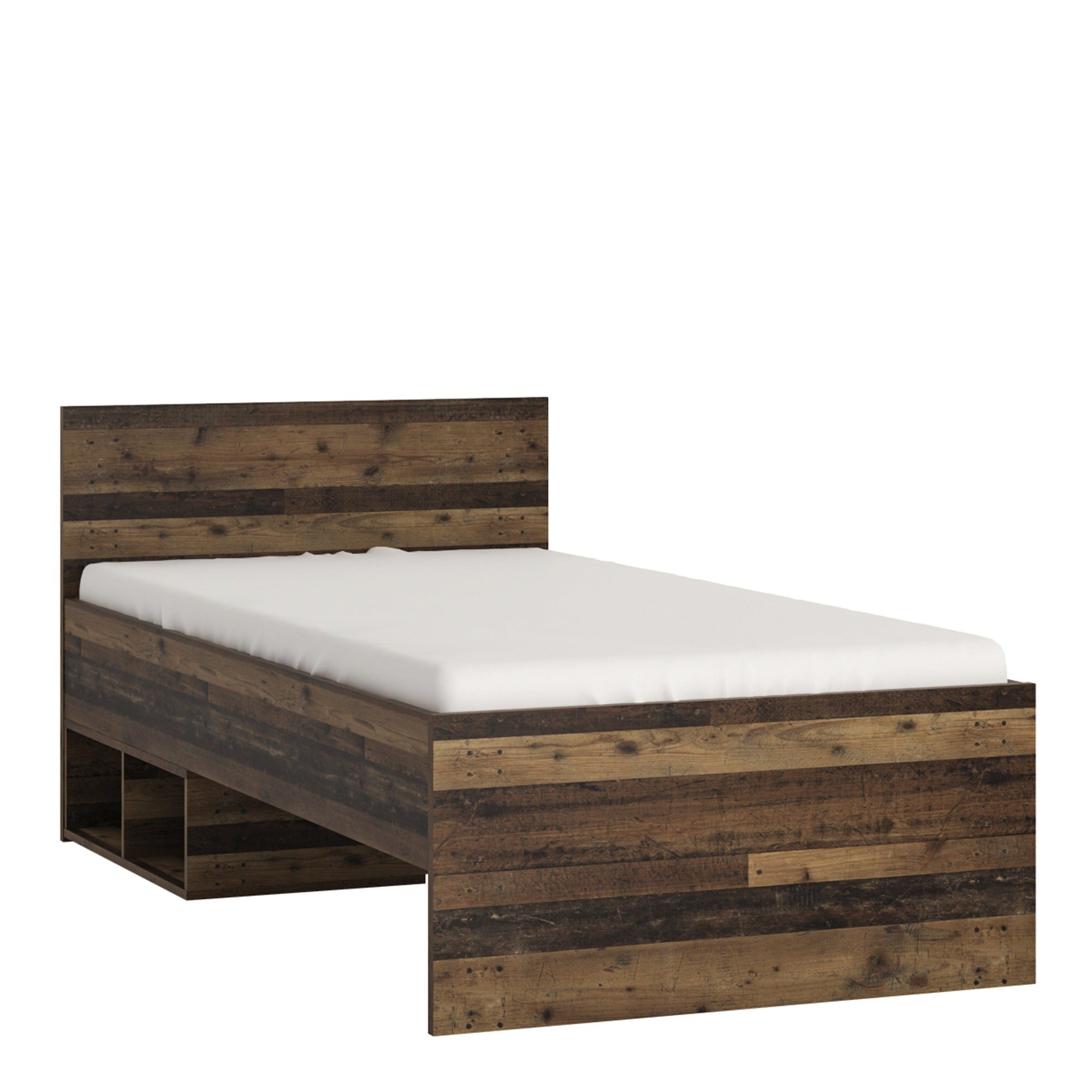 Bronx Single Bed in Walnut