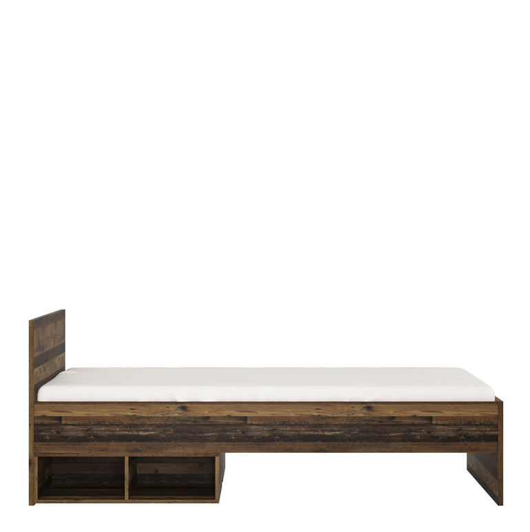 Bronx Single Bed in Walnut