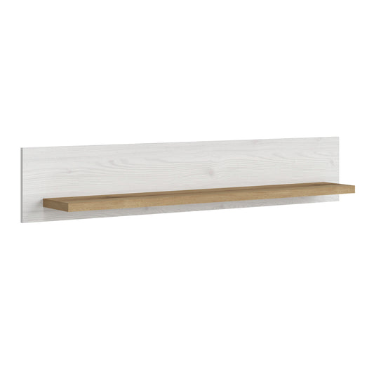 Stellara Shelf in White and Oak