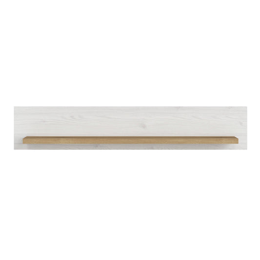 Stellara Shelf in White and Oak