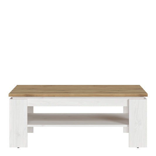 Stellara Coffee Table in White and Oak