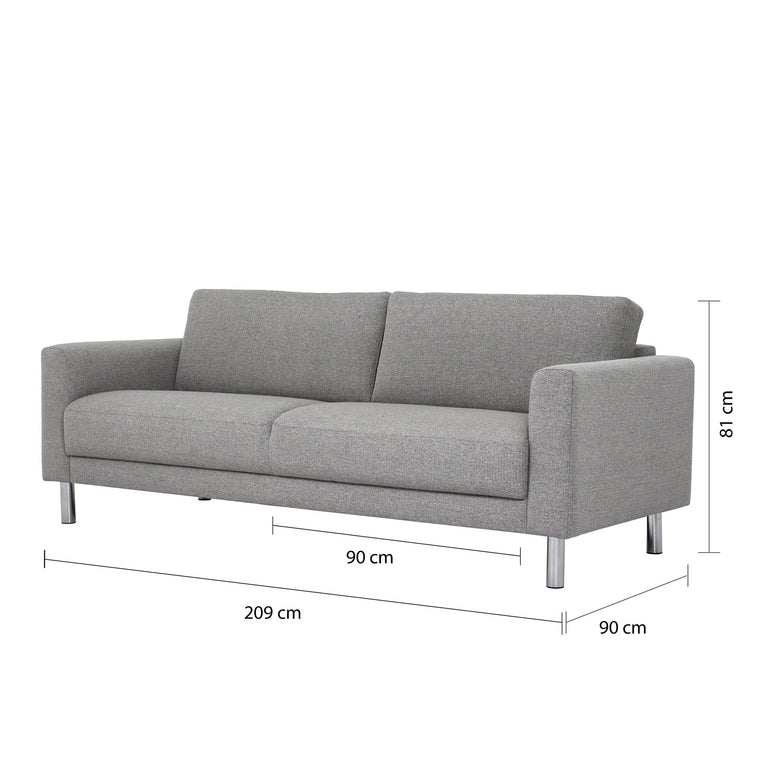 Akron 3-Seater Sofa in Nova