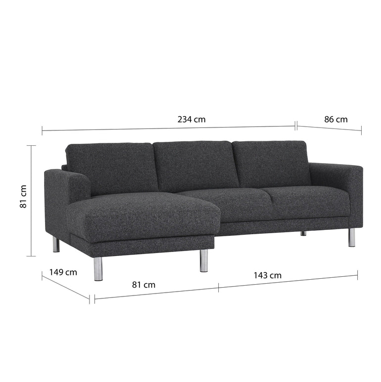 Akron Chaiselongue Sofa (LH) in Nova