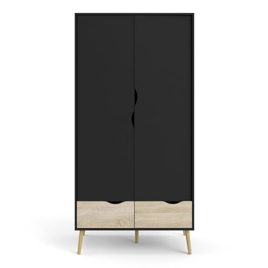 Bergen Wardrobe 2 Doors 2 Drawers