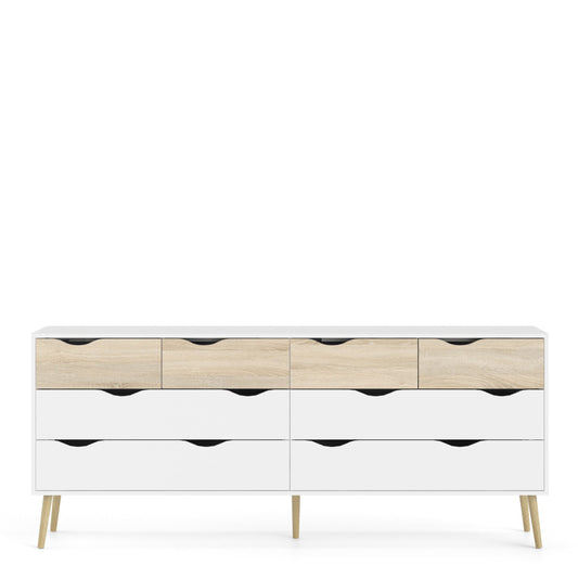 Bergen Double Dresser with 8 Drawers