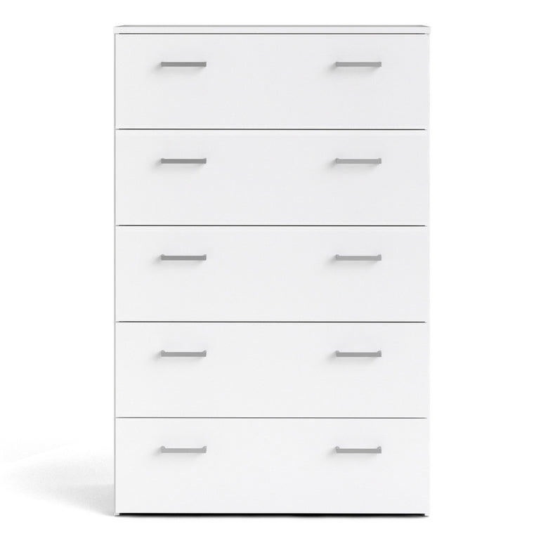 Space Chest of 5 Drawers in White