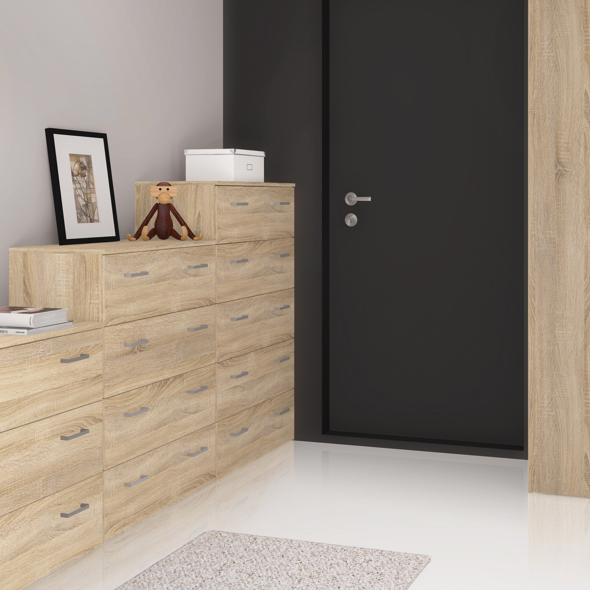 Space Chest of 5 Drawers in Oak