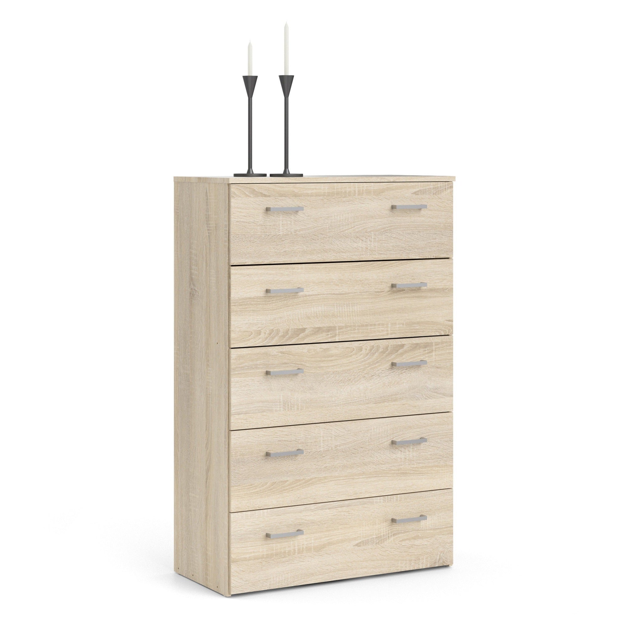 Space Chest of 5 Drawers in Oak