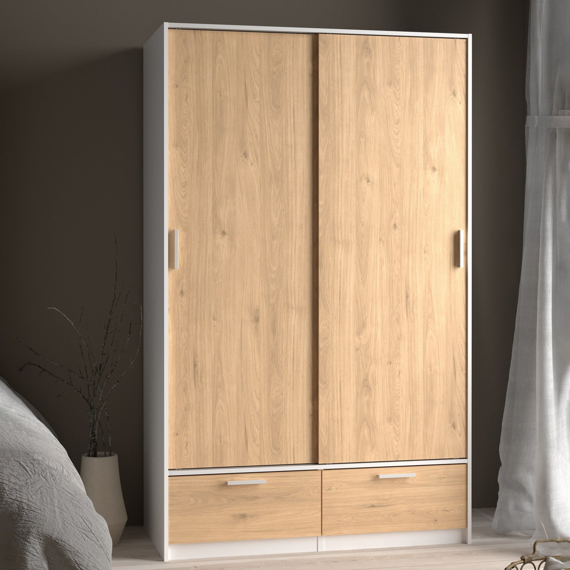 Path Wardrobe with 2 Doors + 2 Drawers