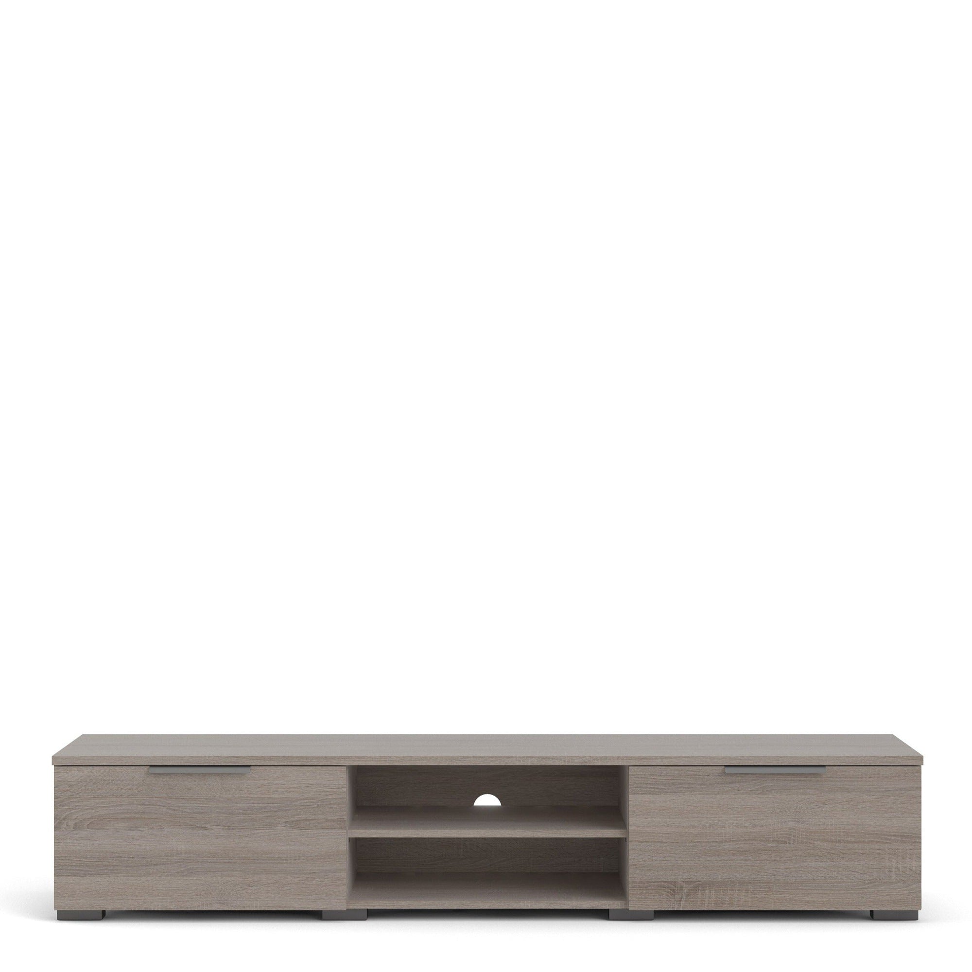 Pair TV Unit 2 Drawers 2 Shelf