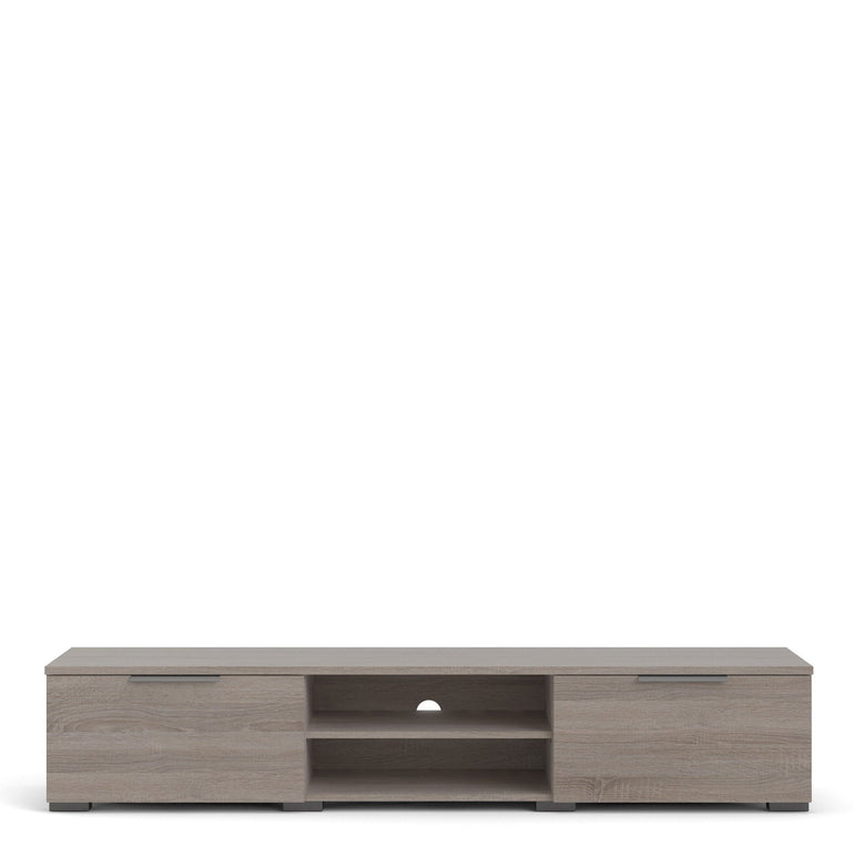 Pair TV Unit 2 Drawers 2 Shelf