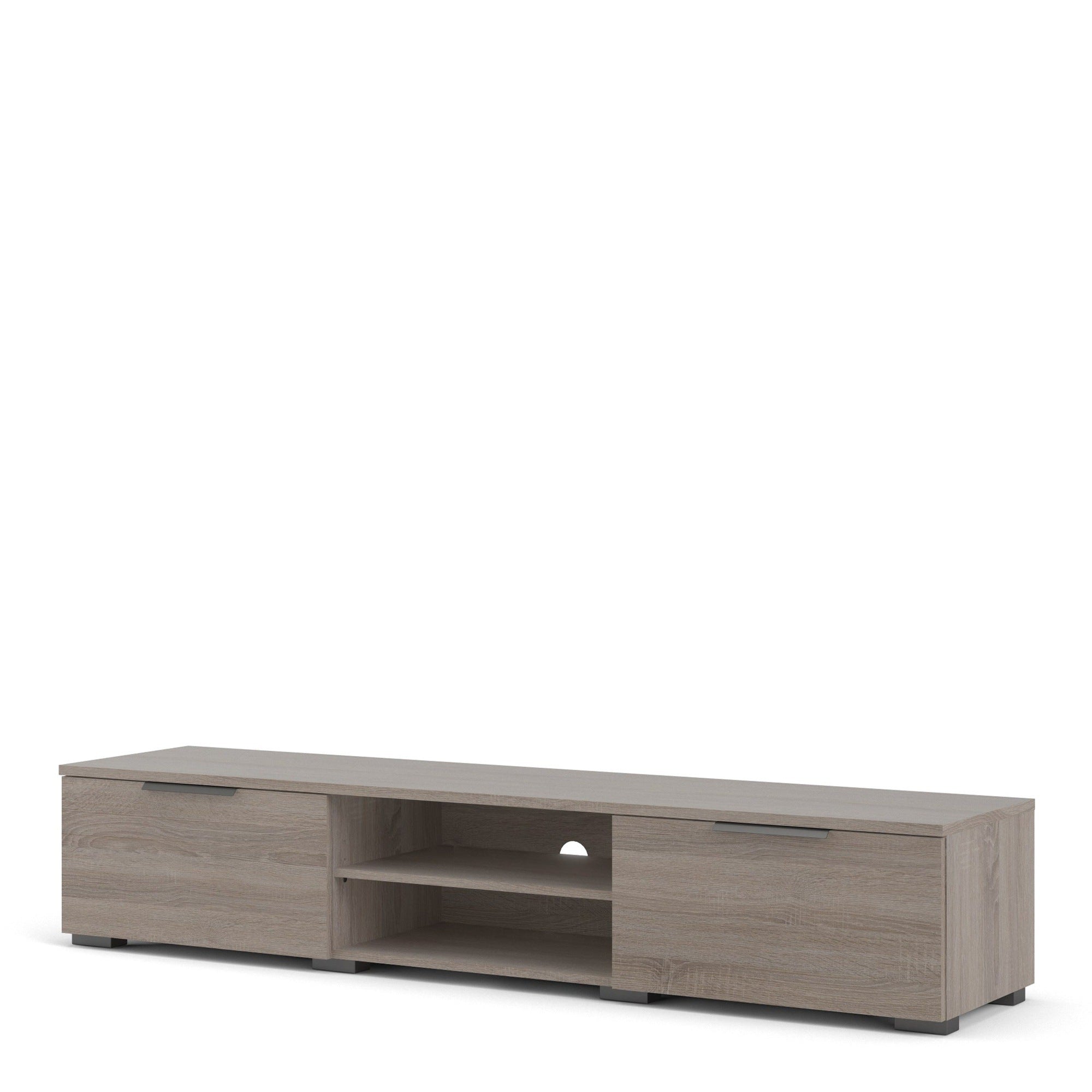 Pair TV Unit 2 Drawers 2 Shelf