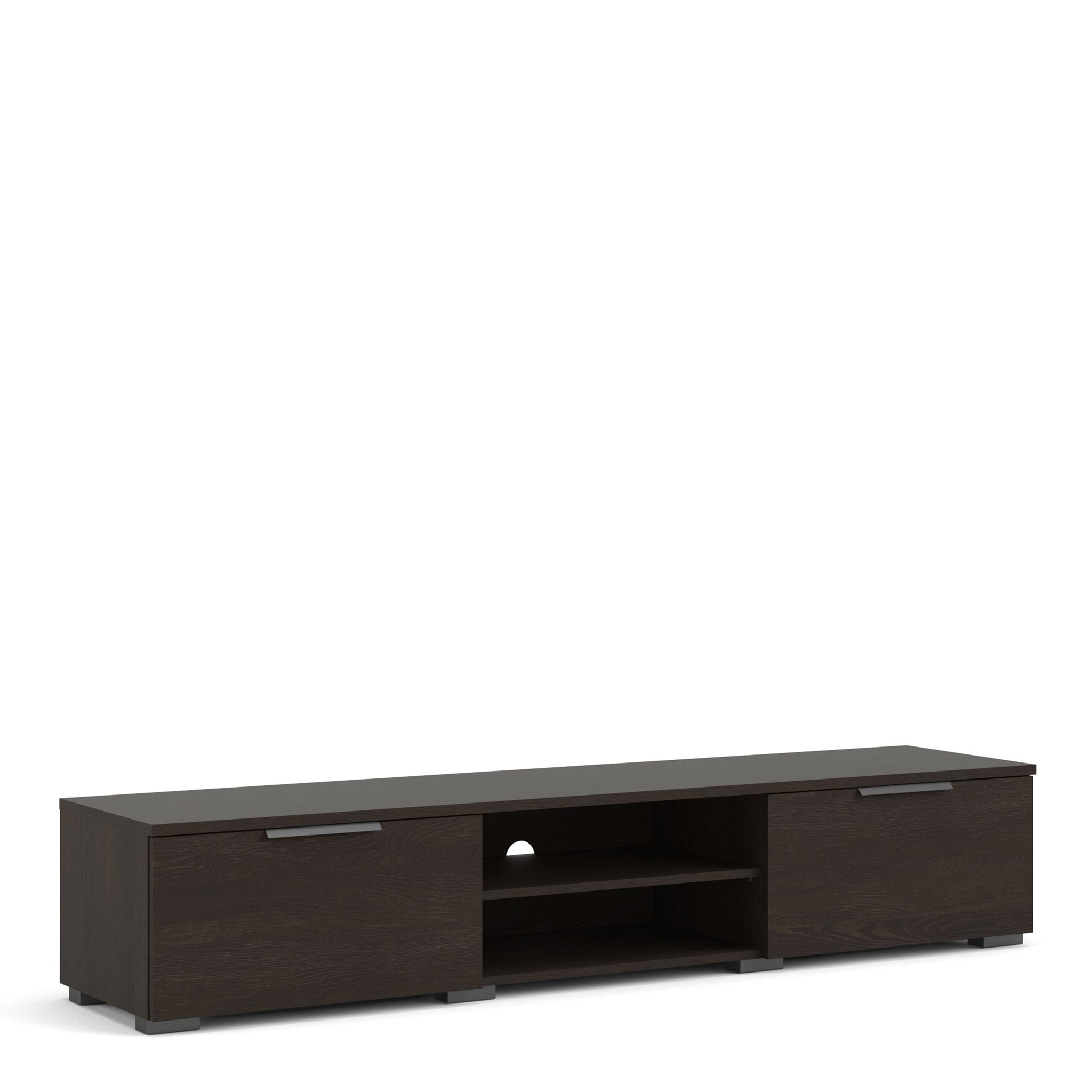 Pair TV Unit 2 Drawers 2 Shelf