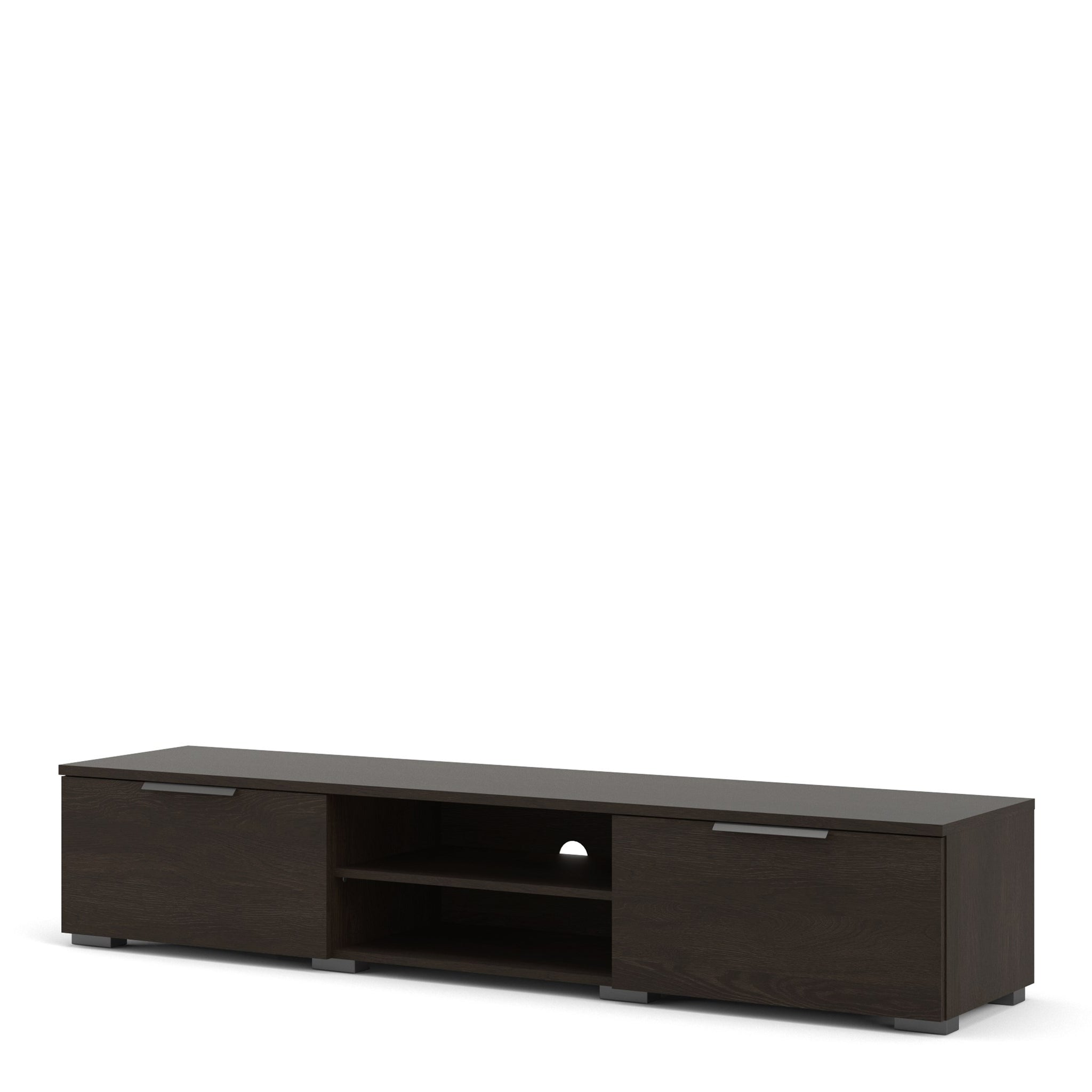 Pair TV Unit 2 Drawers 2 Shelf