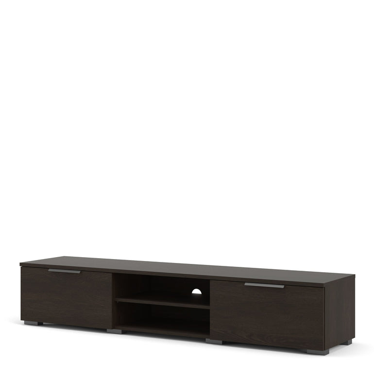 Pair TV Unit 2 Drawers 2 Shelf