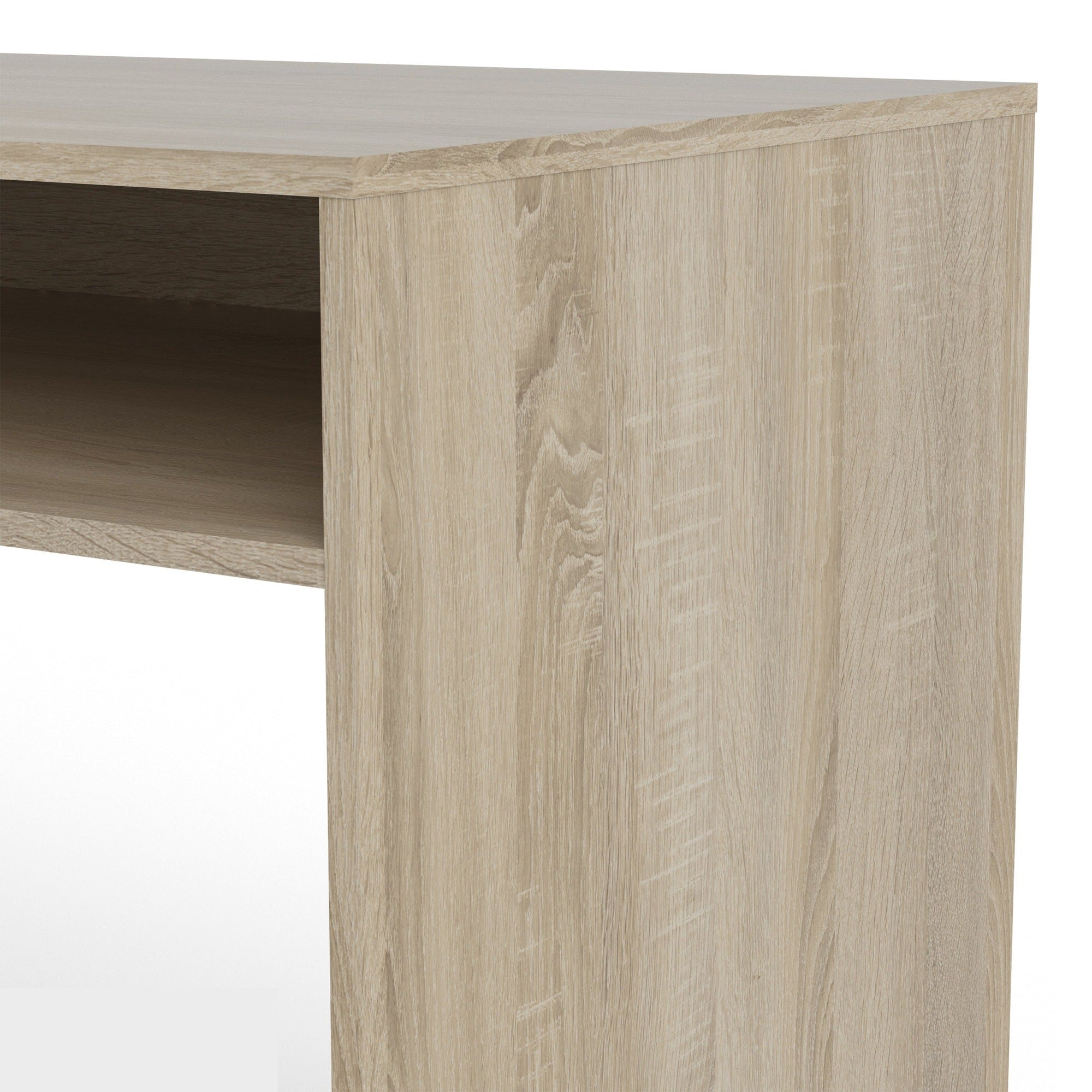 Utility Max Desk multi-functional Desk with Drawer and 1 Door in White and Oak