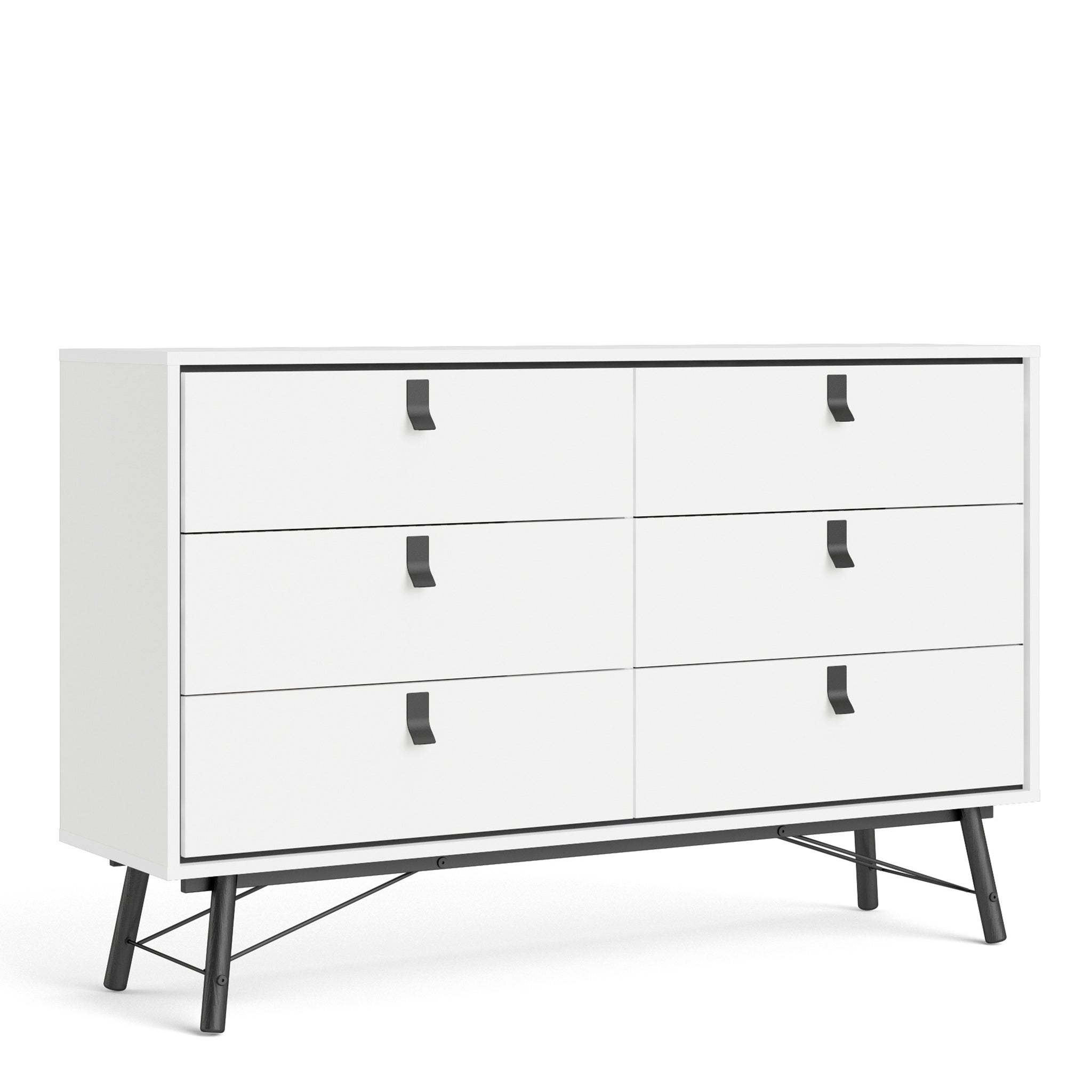 Ry Wide double chest of drawers 6 drawers