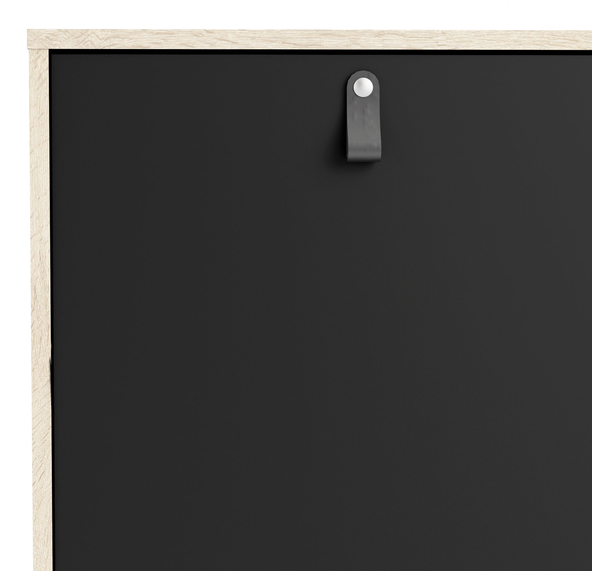 Stubbe Sideboard with 1 door + 3 drawers in Matt Black Oak