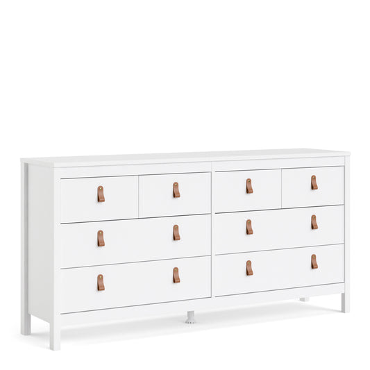 SevilleDouble dresser 4+4 drawers in White