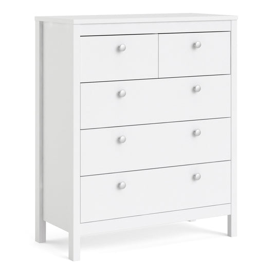 Valencia Chest 3+2 drawers in White