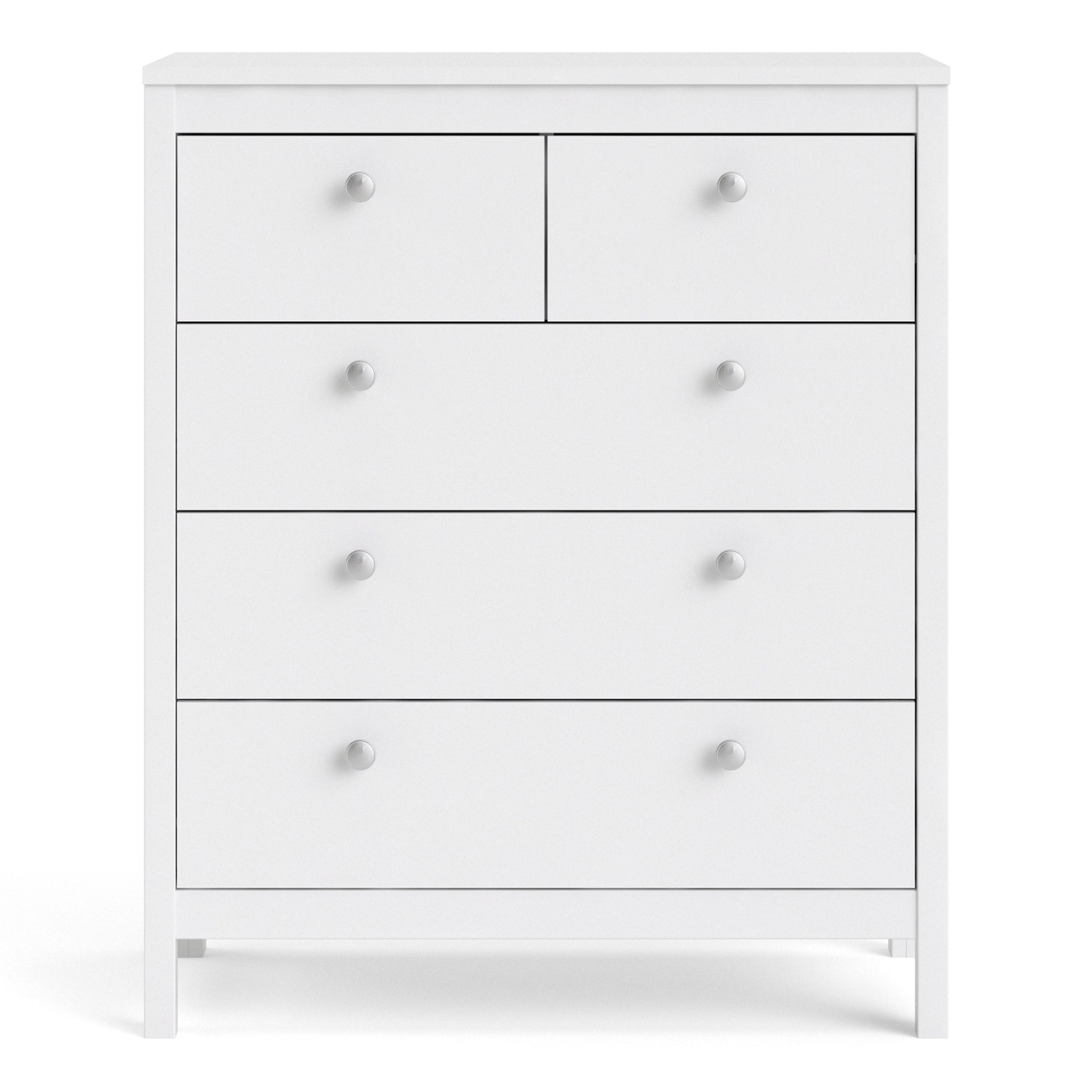 Valencia Chest 3+2 drawers in White