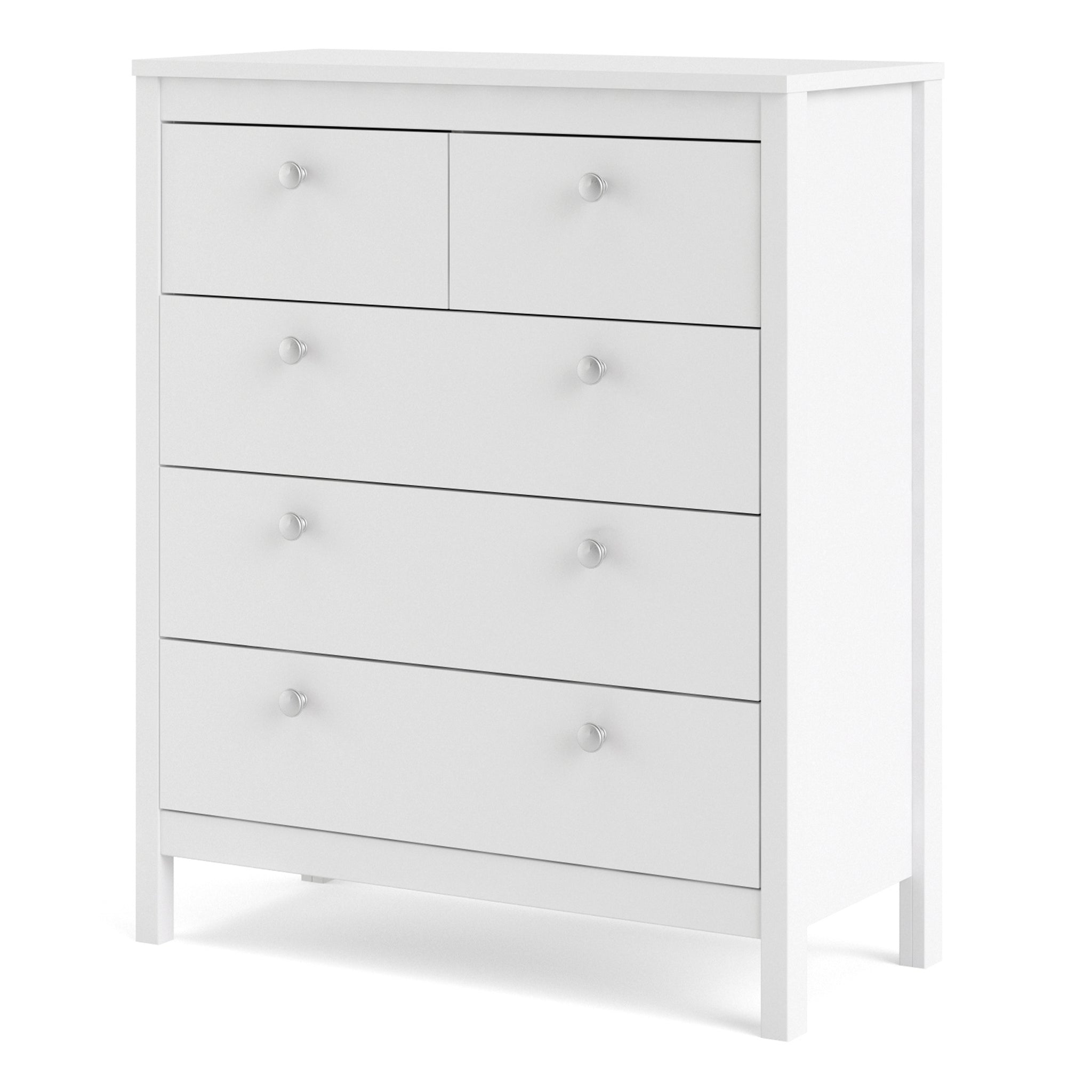 Valencia Chest 3+2 drawers in White