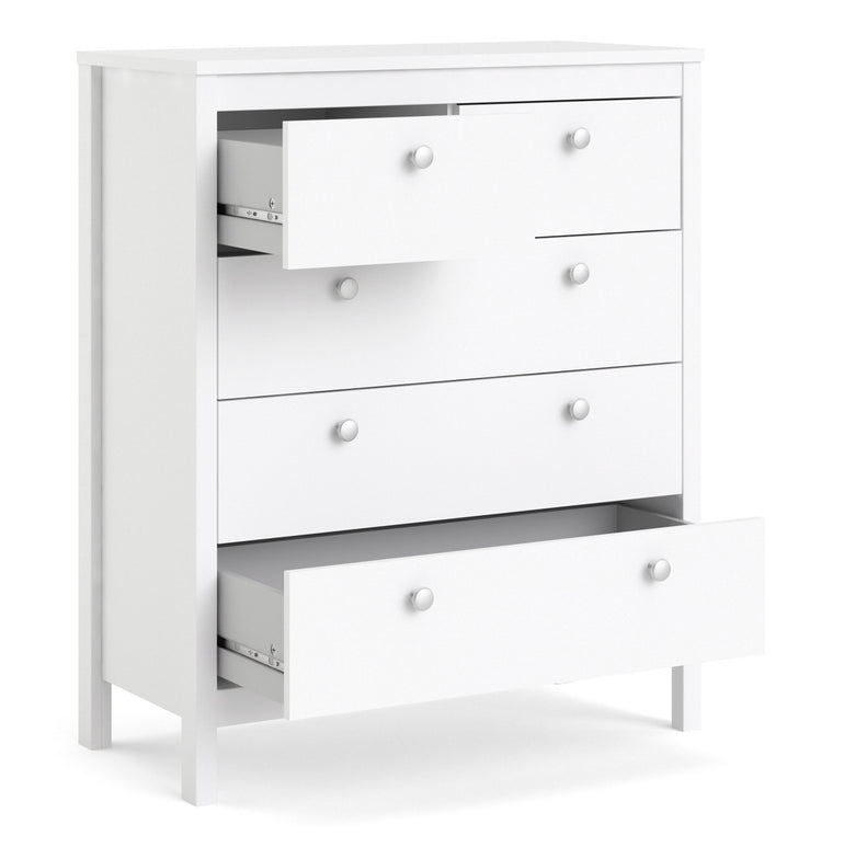 Valencia Chest 3+2 drawers in White