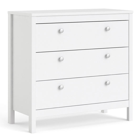 Valencia Chest 3 drawers in White