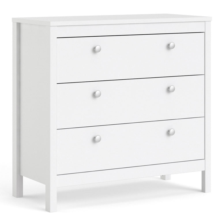 Valencia Chest 3 drawers in White