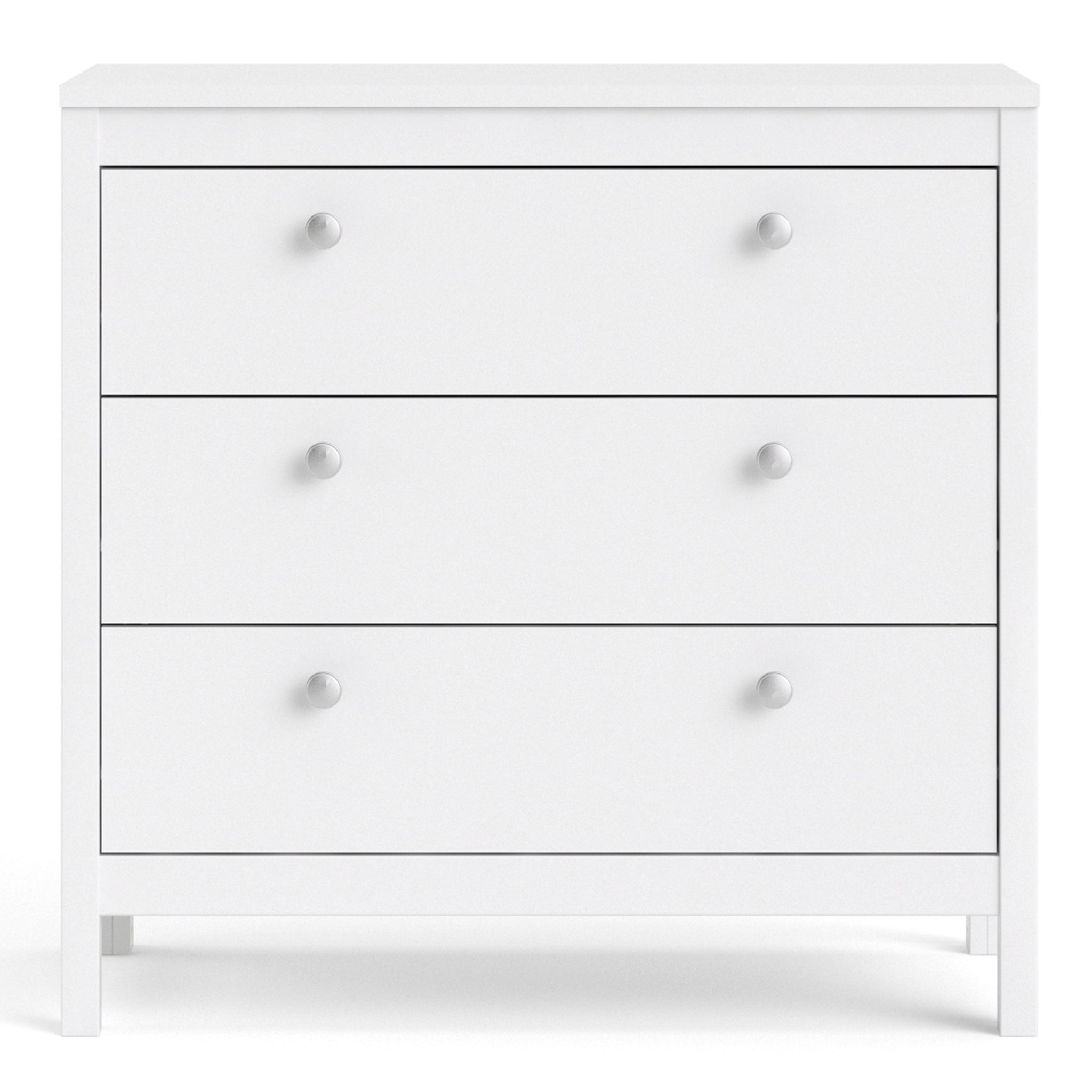 Valencia Chest 3 drawers in White