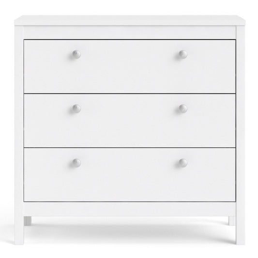 Valencia Chest 3 drawers in White