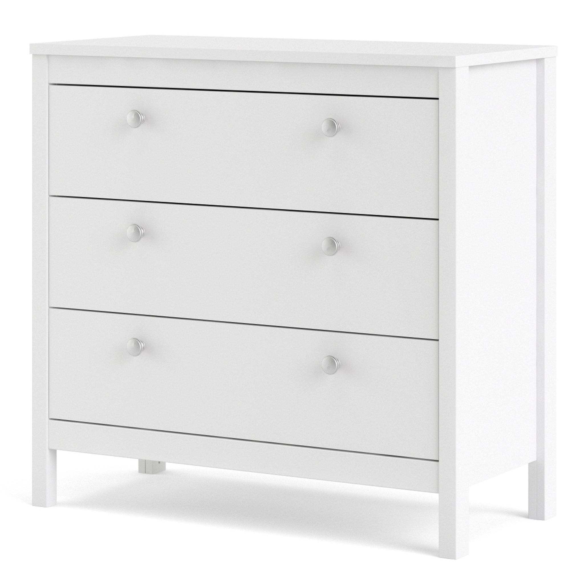 Valencia Chest 3 drawers in White