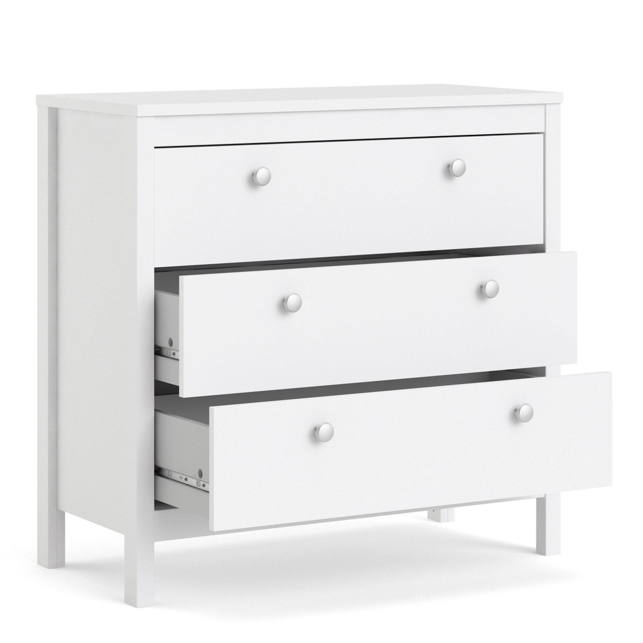 Valencia Chest 3 drawers in White