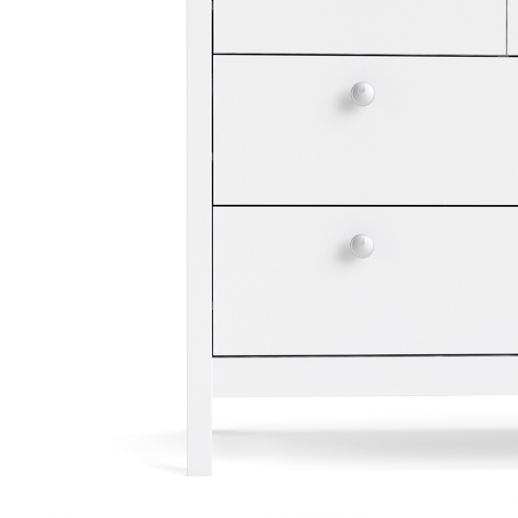 Valencia Double dresser 4+4 drawers in White